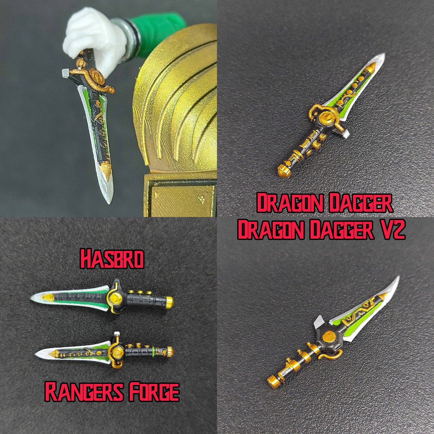 Mighty Morphin Power Rangers - Dragon Dagger - Lightning Collection Accessories