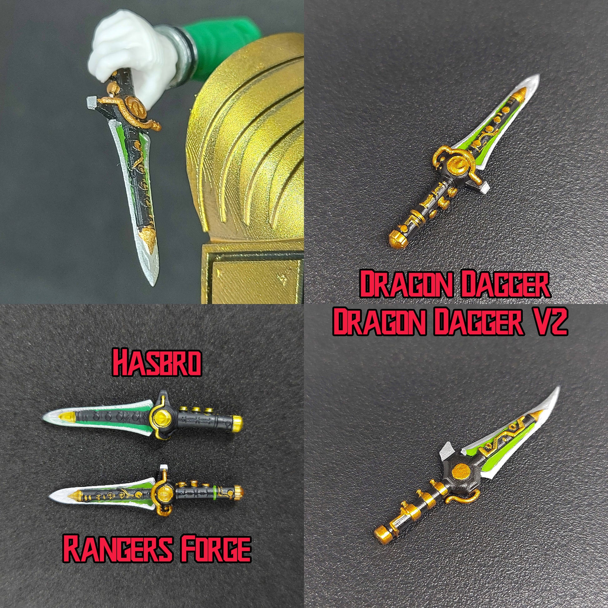 Mighty Morphin Power Rangers - Dragon Dagger - Lightning Collection Accessories