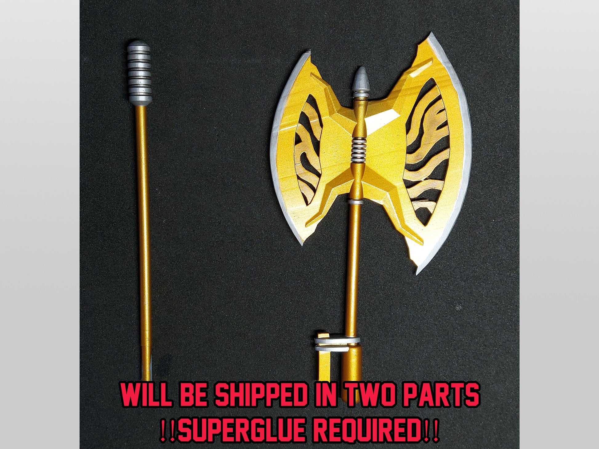 Power Rangers Lost Galaxy Deluxe Torrozord Lights of Orion Axe 3D Printed Parts [1999]