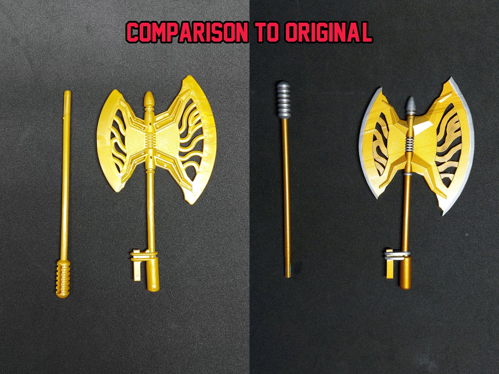 Power Rangers Lost Galaxy Deluxe Torrozord Lights of Orion Axe 3D Printed Parts [1999]