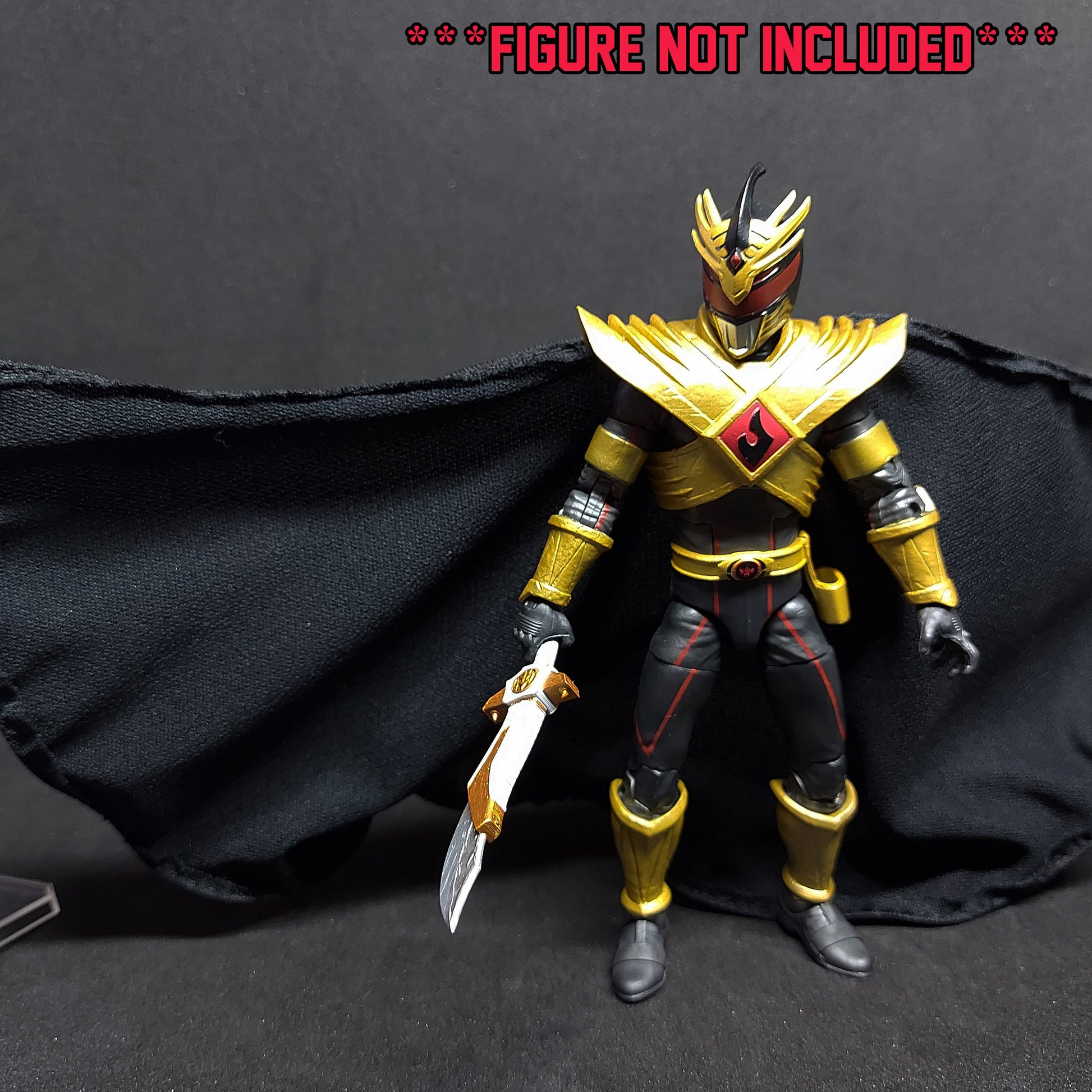 Mighty Morphin Power Rangers - Lightning-Collection Lord Drakkon Evo 3 Cloth Wired Cape | HandMade