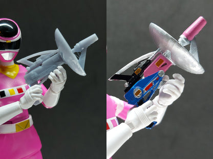 Power Rangers In Space - Combined Weapons | Quadro Blaster | Astro Axe | Lunar Lance | Satellite Stunner | Star Slinger | Spiral Saber