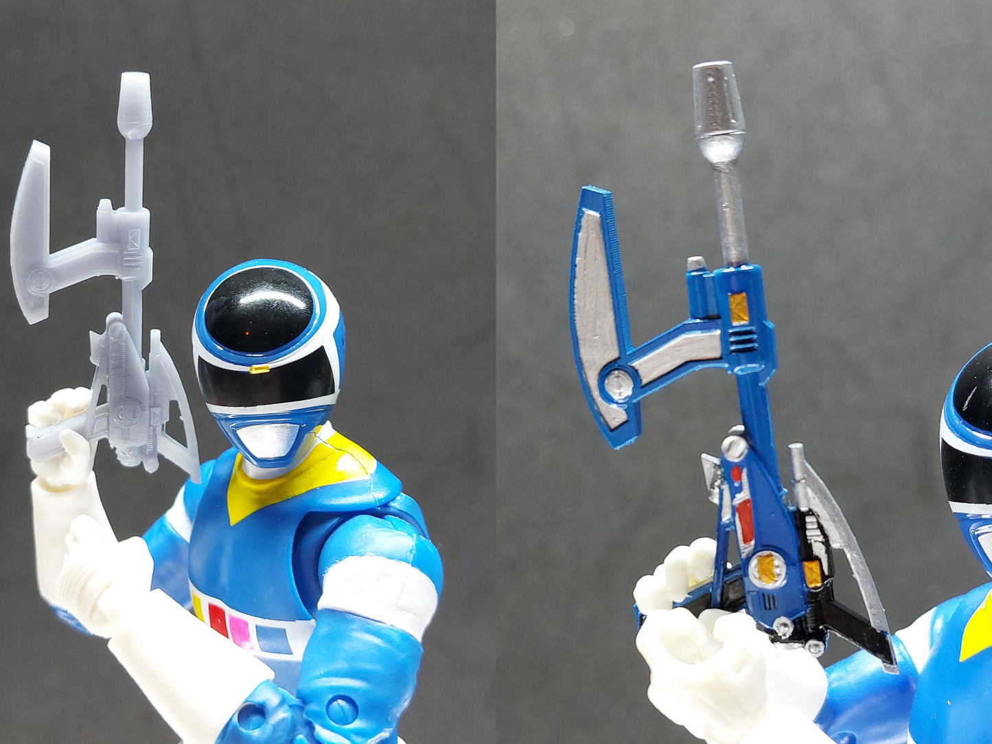 Power Rangers In Space - Combined Weapons | Quadro Blaster | Astro Axe | Lunar Lance | Satellite Stunner | Star Slinger | Spiral Saber