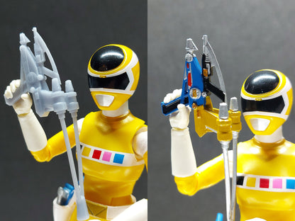 Power Rangers In Space - Combined Weapons | Quadro Blaster | Astro Axe | Lunar Lance | Satellite Stunner | Star Slinger | Spiral Saber
