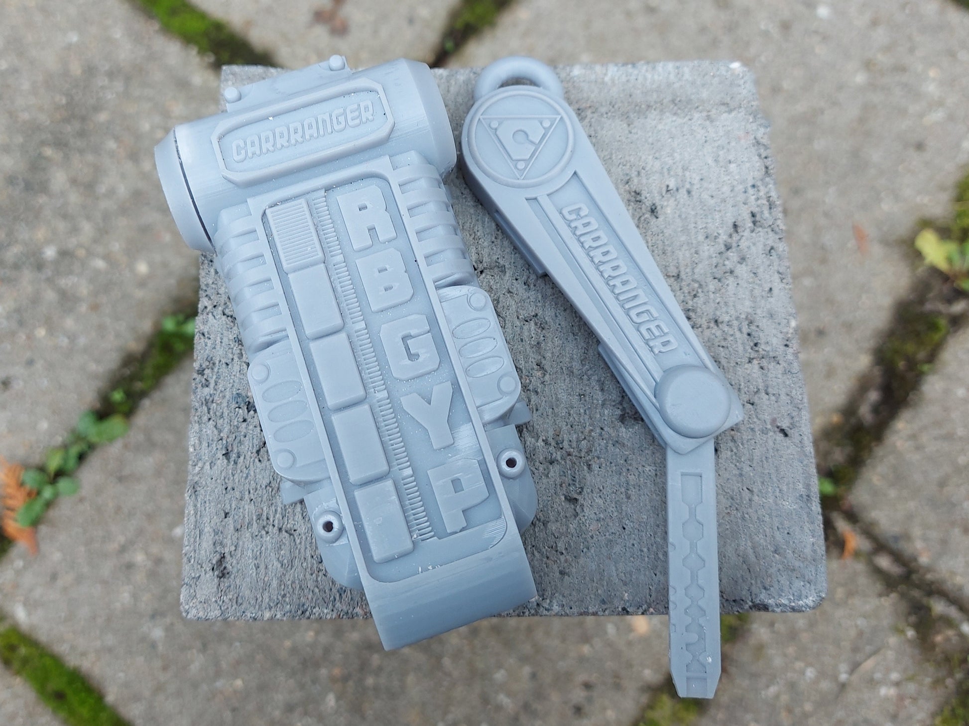 3D Printed & Painted Power Rangers Turbo Morpher / Carranger - Accel Changer | Display Prop
