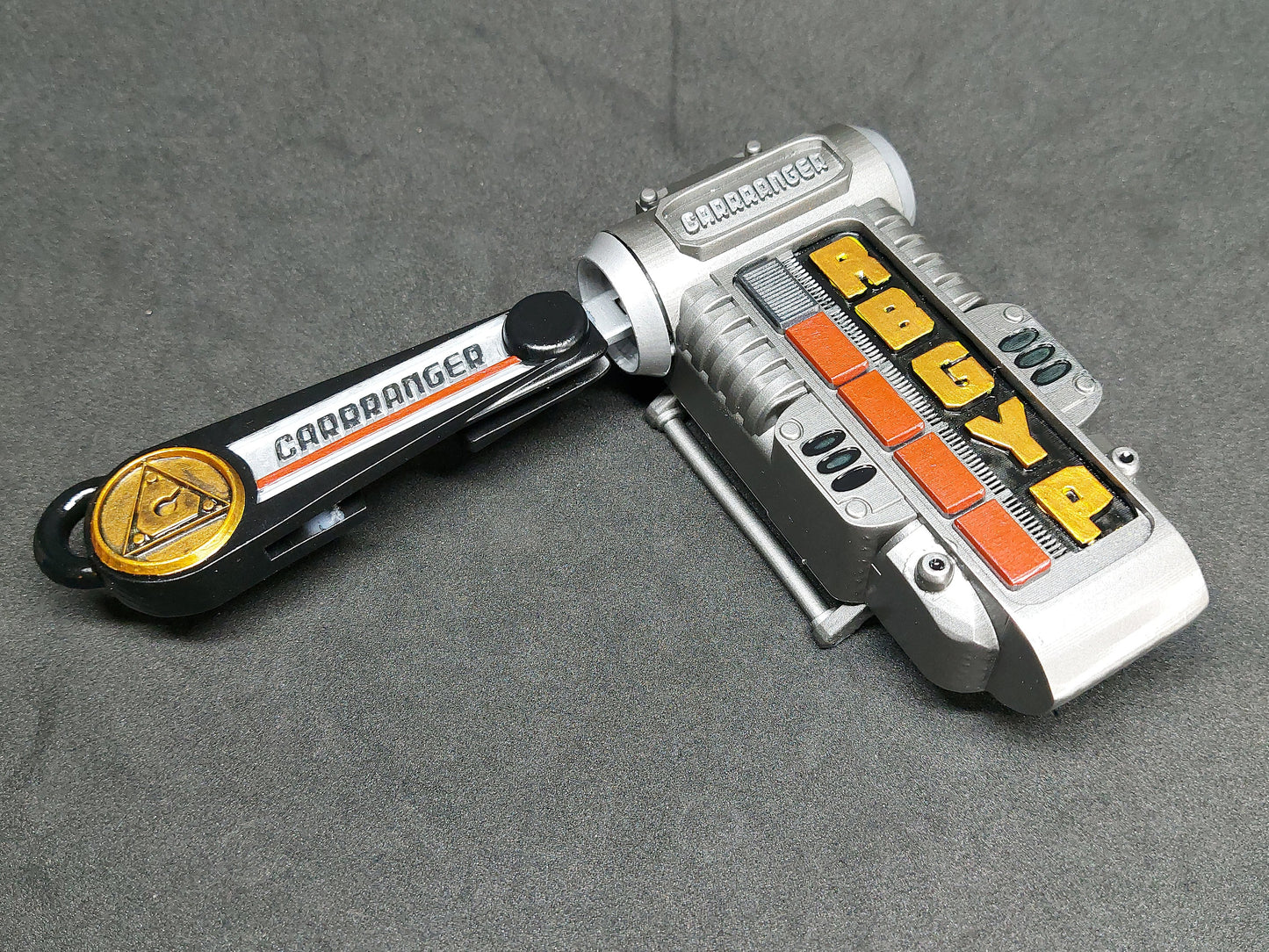 3D Printed & Painted Power Rangers Turbo Morpher / Carranger - Accel Changer | Display Prop