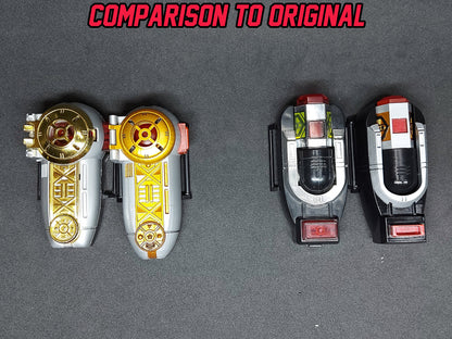 3D Printed & Painted Power Rangers Zeo - Zeonizer / Ohranger - Power Brace | Display Prop