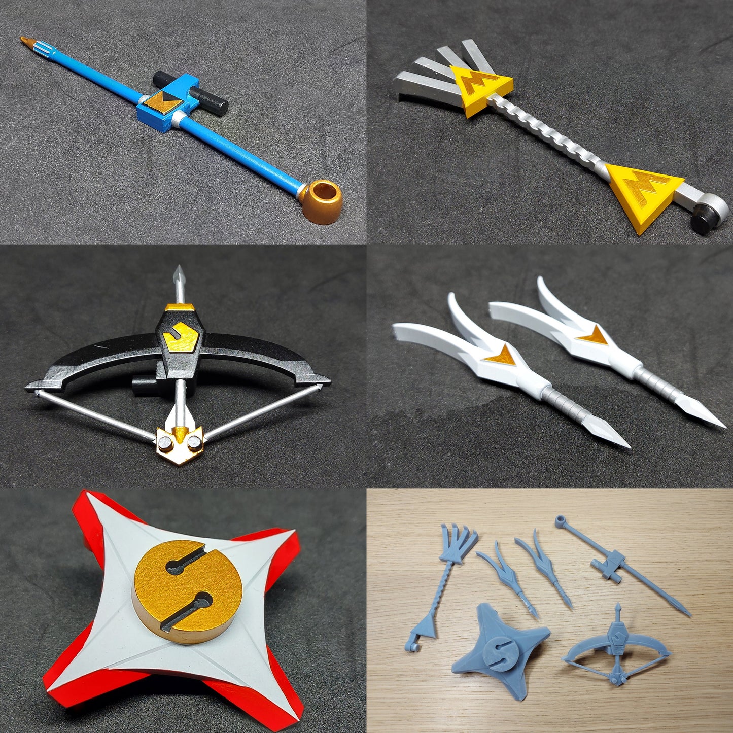 Mighty Morphin Power Rangers Deluxe Shogun Megazord 3D Printed Replacement Parts | Upgrades [1995]