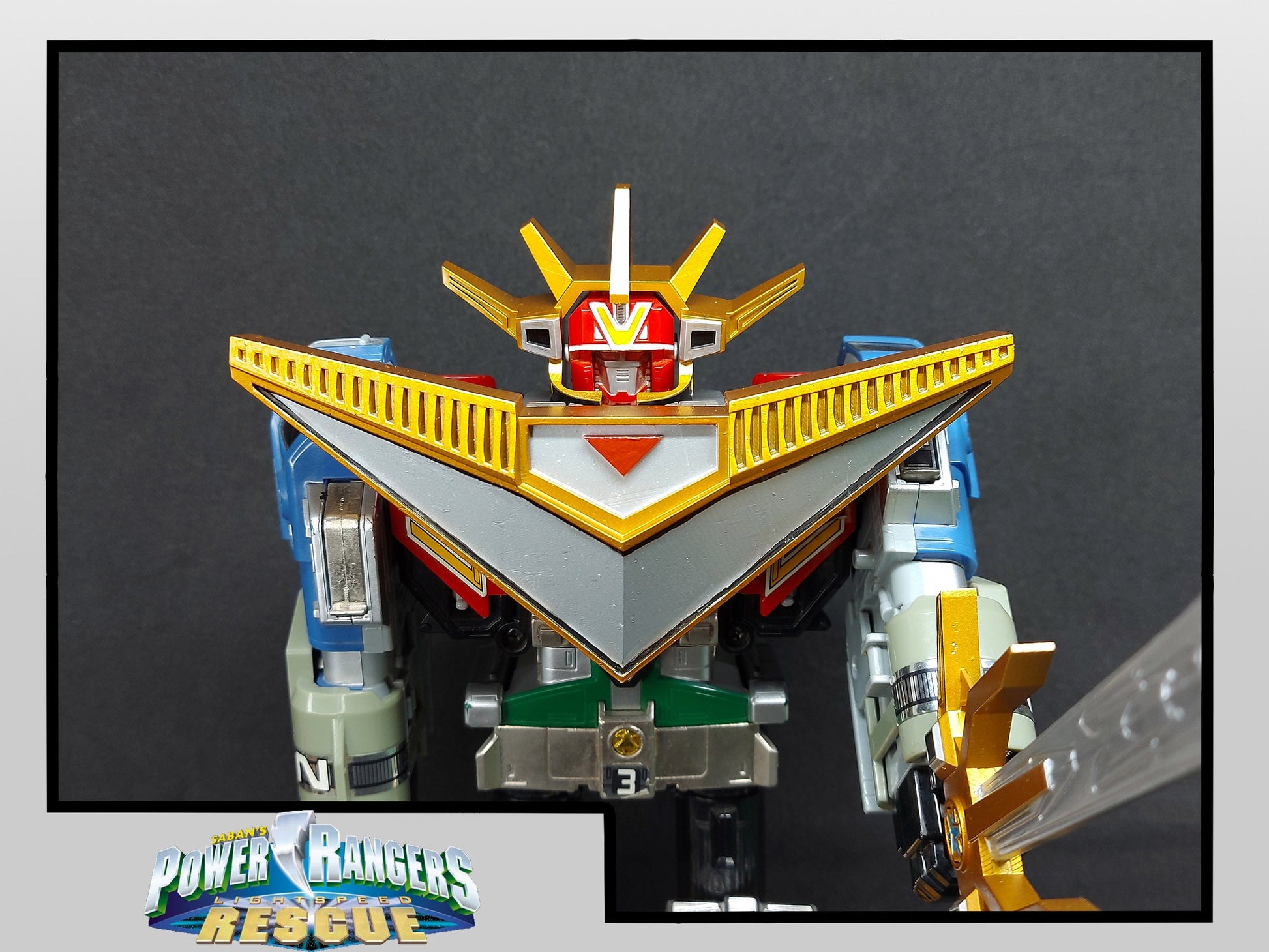 Power Rangers Lightspeed Rescue Deluxe Omega Megazord - Lights of Orion | 3D Printed Parts [2000]