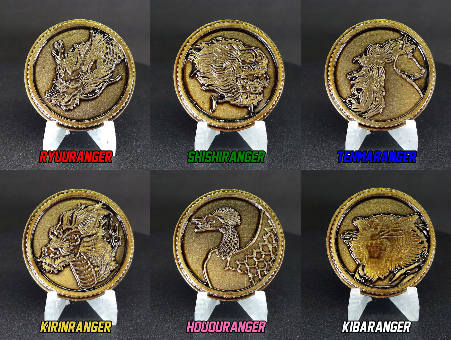 Gosei Sentai Dairanger Lai Lai Crystal Power Coins [Legacy Morpher - Lightning Collection Morpher - Classic 1993 Morpher]