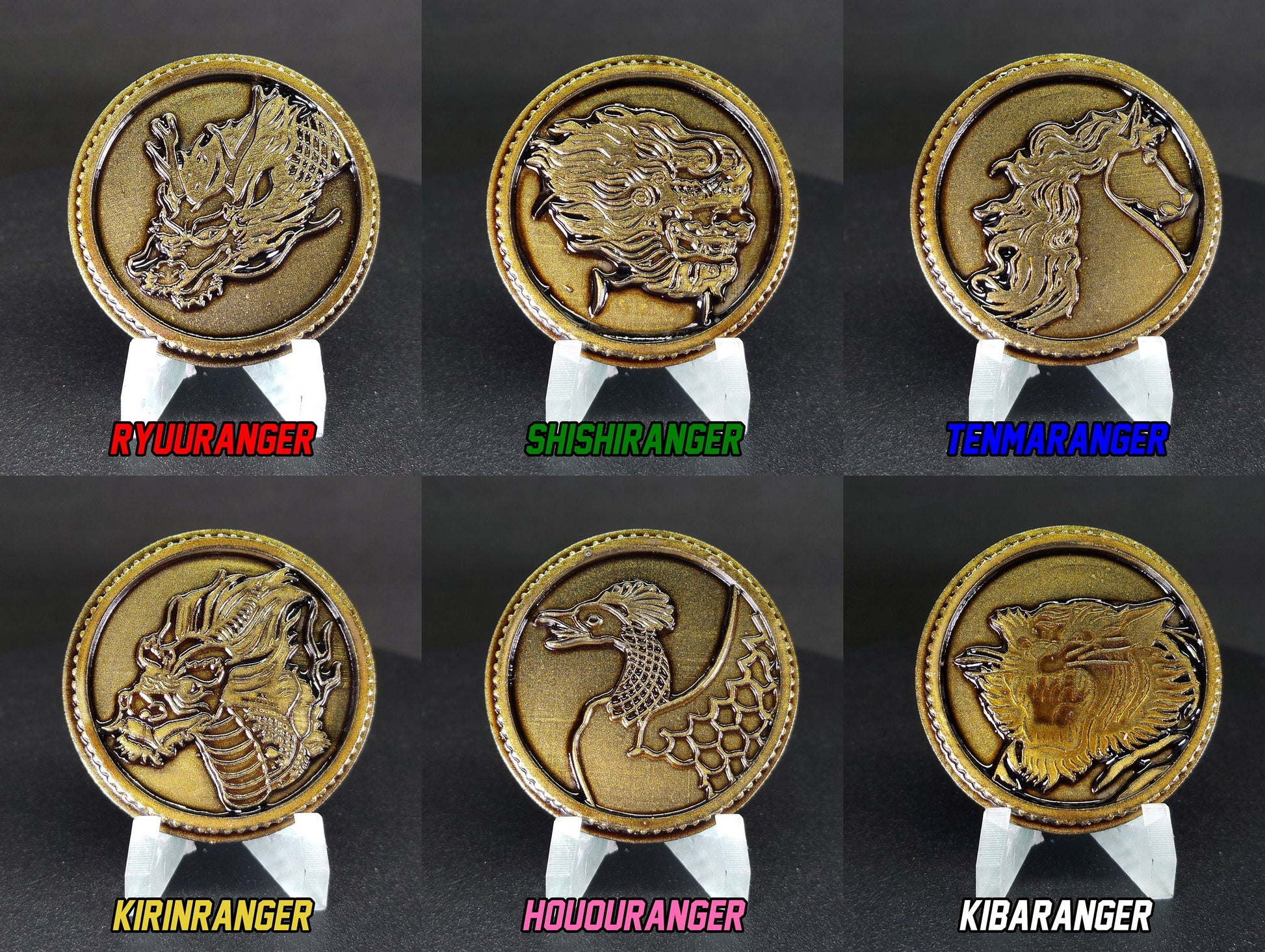 Gosei Sentai Dairanger Lai Lai Crystal Power Coins [Legacy Morpher - Lightning Collection Morpher - Classic 1993 Morpher]