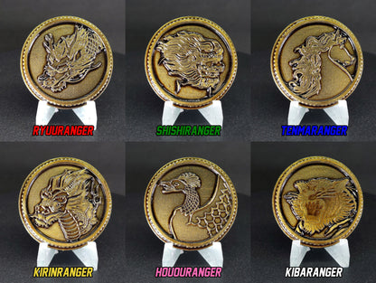Gosei Sentai Dairanger Lai Lai Crystal Power Coins [Legacy Morpher - Lightning Collection Morpher - Classic 1993 Morpher]
