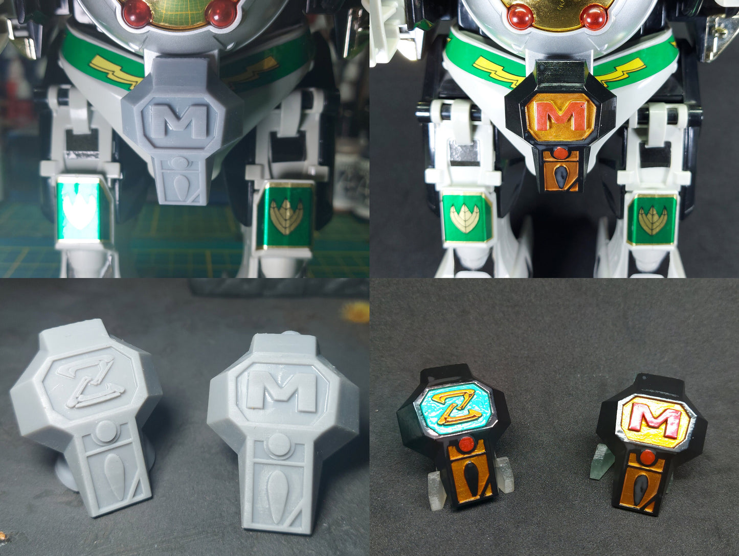 Mighty Morphin Power Rangers Deluxe Dragonzord 3D Printed Parts [1993]