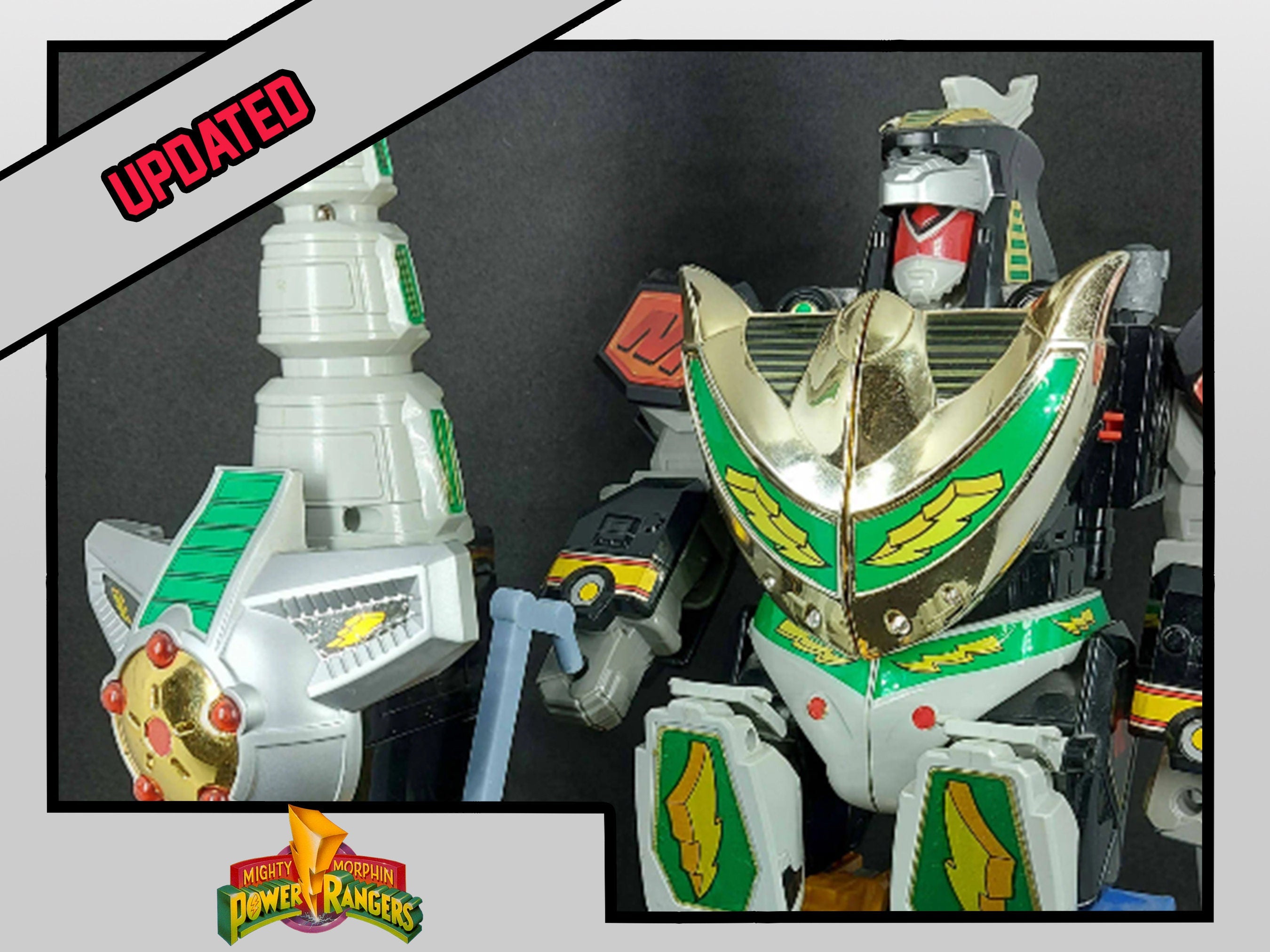Mighty Morphin Power Rangers Deluxe Dragonzord 3D Printed Parts [1993 ...