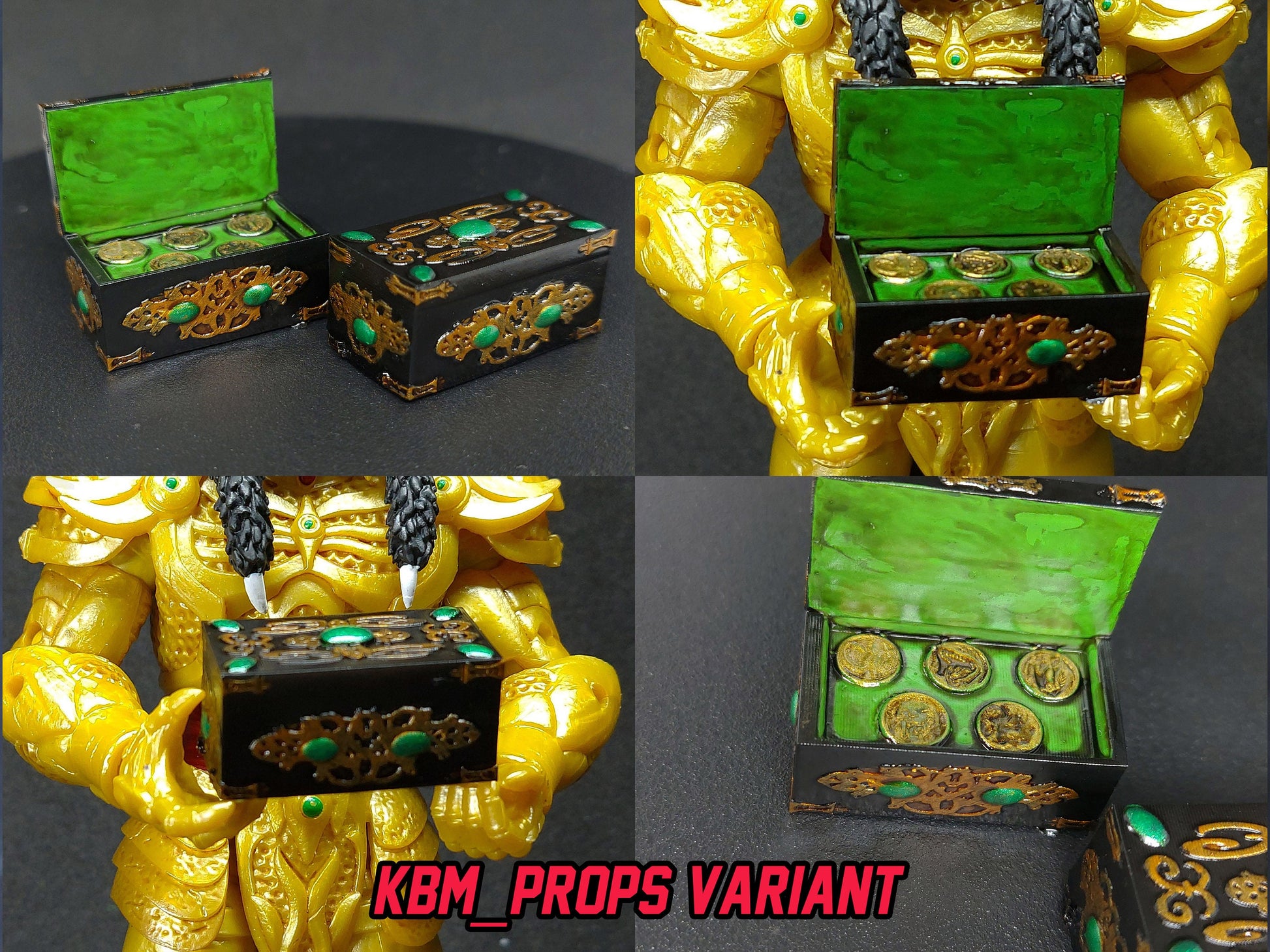 Mighty Morphin Power Rangers - Lightning Collection Accessories - Golder / Grifforzer Coin Box | Created by KBM_Props