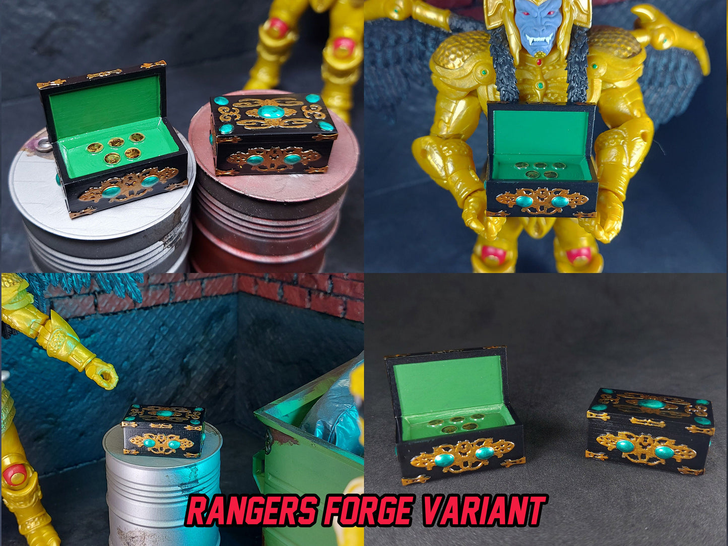 Mighty Morphin Power Rangers - Lightning Collection Accessories - Golder / Grifforzer Coin Box | Created by KBM_Props