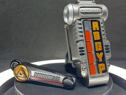 3D Printed & Painted Power Rangers Turbo Morpher / Carranger - Accel Changer | Display Prop