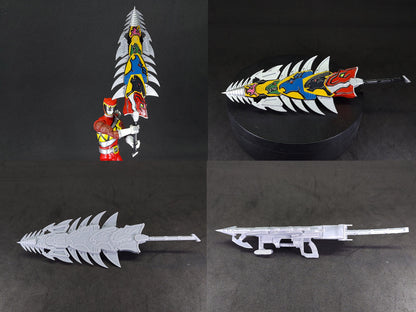 Power Rangers Dino Charge - Zyuden Sentai Kyoryuger - Combined Weapons | Dino Spike | Fang Shot | Lan Slasher