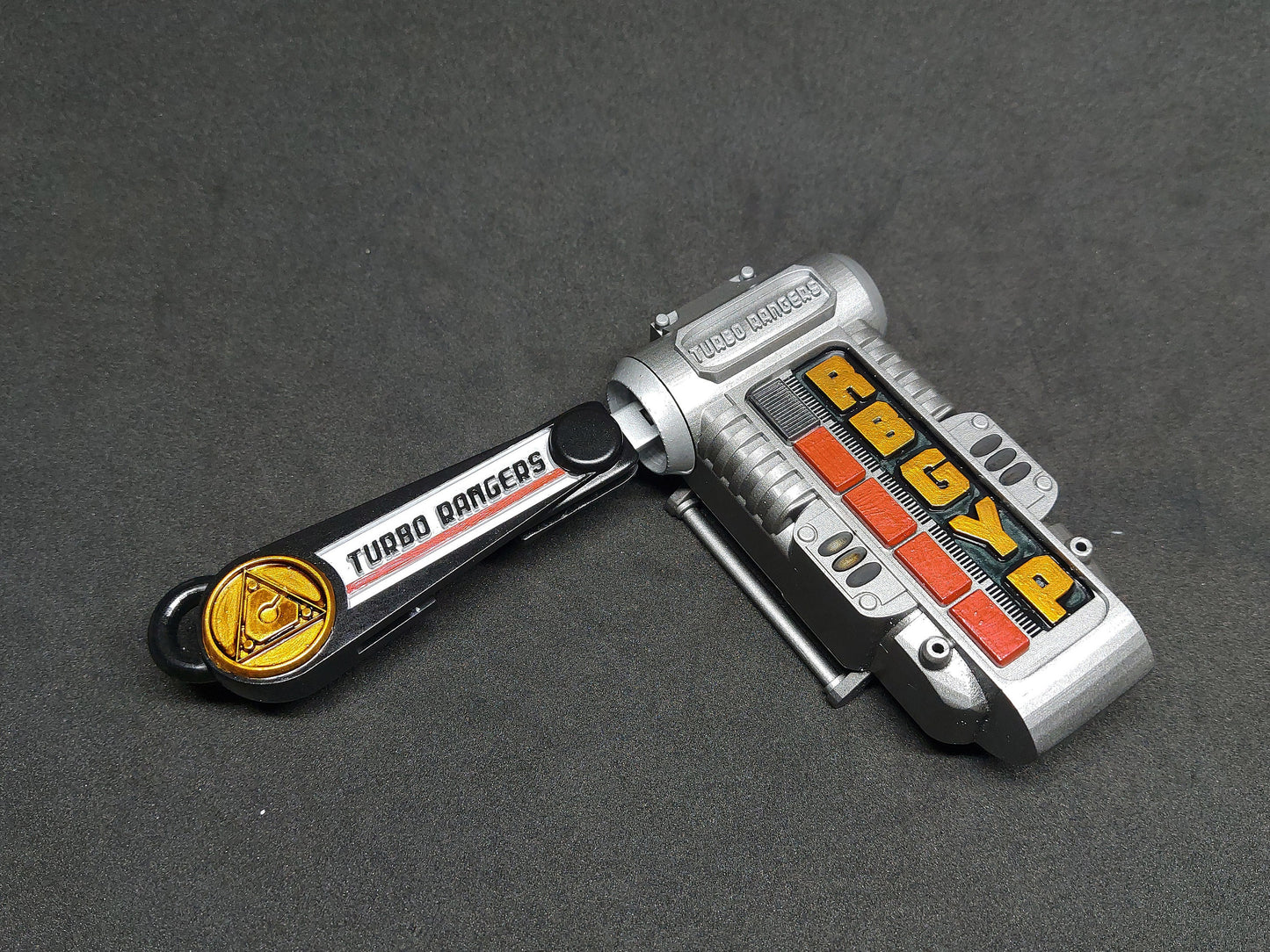 3D Printed & Painted Power Rangers Turbo Morpher / Carranger - Accel Changer | Display Prop