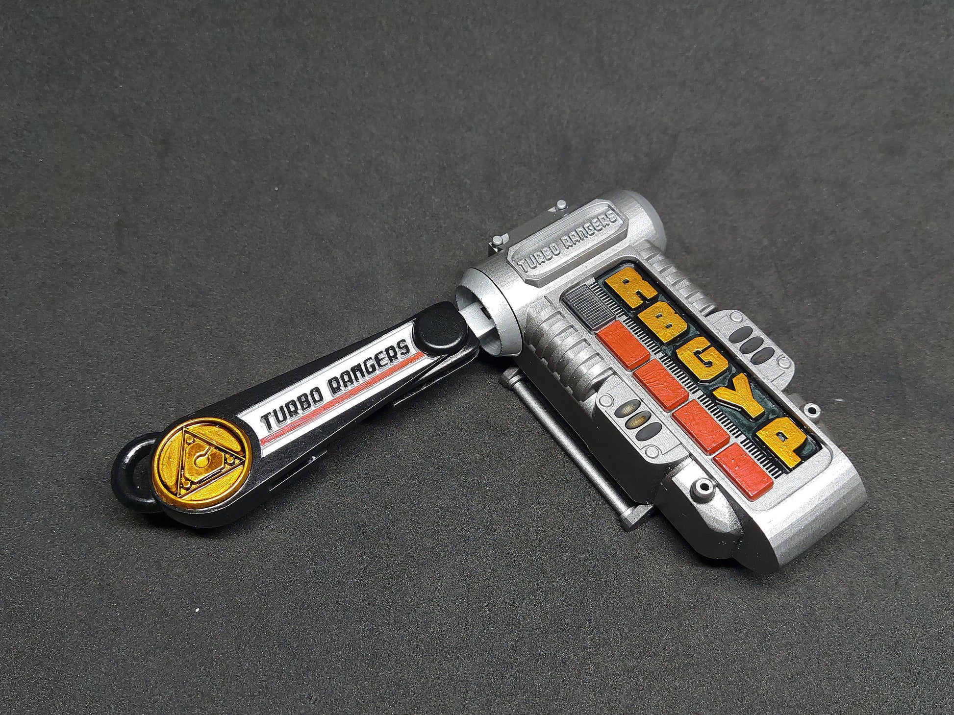 3D Printed & Painted Power Rangers Turbo Morpher / Carranger - Accel Changer | Display Prop