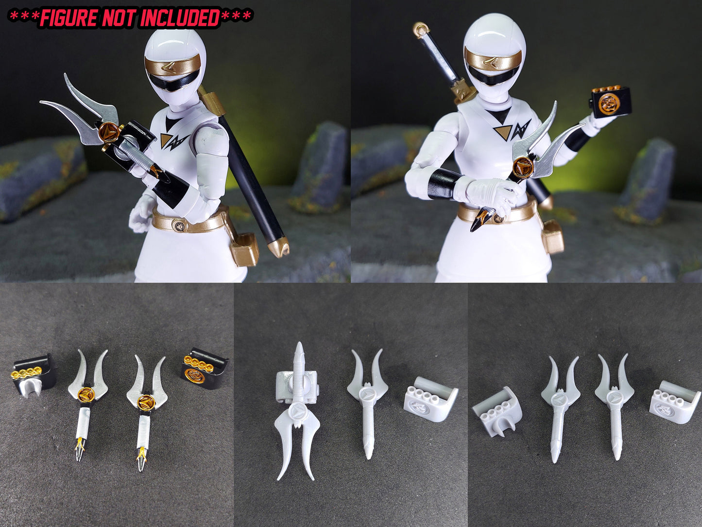Power Rangers Alien Rangers - Ninja Sentai Kakuranger | Lightning Collection | Weapons Sets