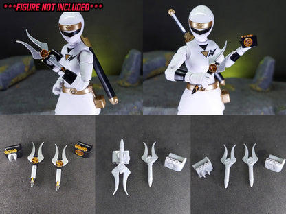 Power Rangers Alien Rangers - Ninja Sentai Kakuranger | Lightning Collection | Weapons Sets