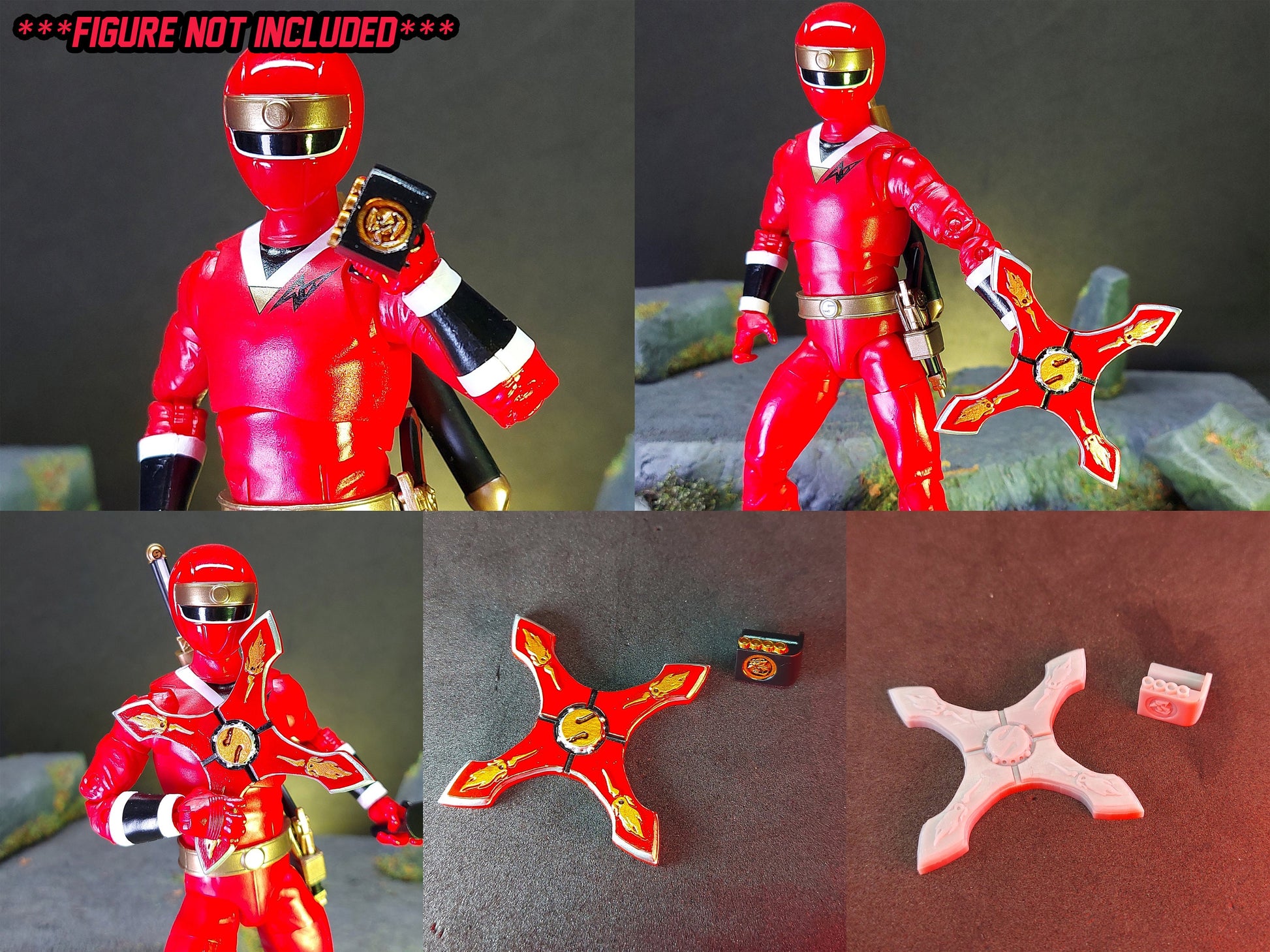 Power Rangers Alien Rangers - Ninja Sentai Kakuranger | Lightning Collection | Weapons Sets