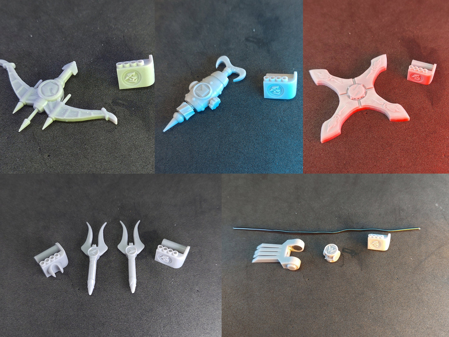 Power Rangers Alien Rangers - Ninja Sentai Kakuranger | Lightning Collection | Weapons Sets
