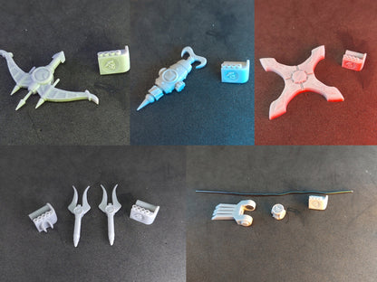 Power Rangers Alien Rangers - Ninja Sentai Kakuranger | Lightning Collection | Weapons Sets