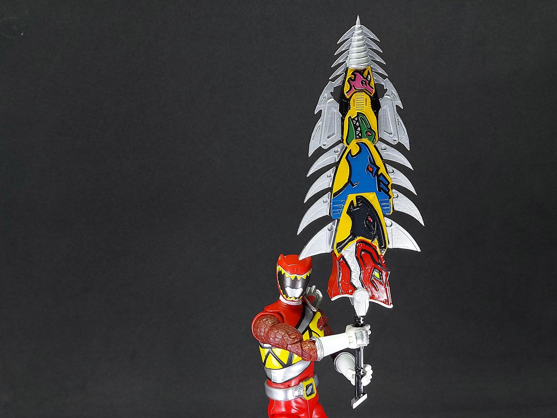 Power Rangers Dino Charge - Zyuden Sentai Kyoryuger - Combined Weapons | Dino Spike | Fang Shot | Lan Slasher