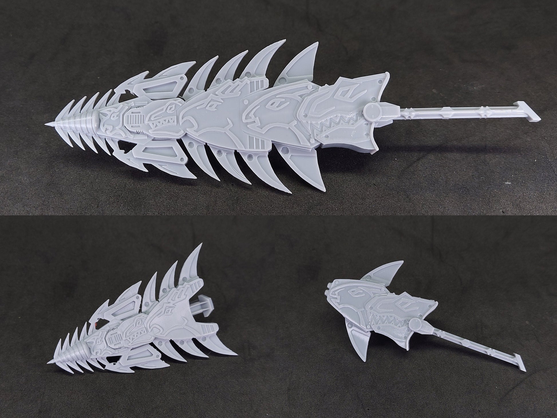 Power Rangers Dino Charge - Zyuden Sentai Kyoryuger - Combined Weapons | Dino Spike | Fang Shot | Lan Slasher