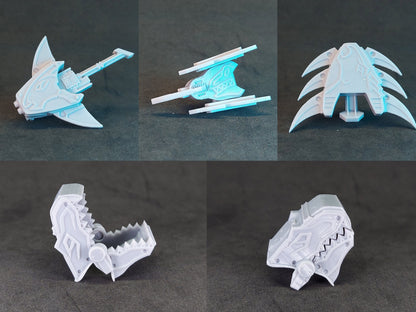 Power Rangers Dino Charge - Kyoryuger - Lightning Collection Weapons | T-Rex Smasher | Para Chopper | Raptor Claw | Stego Shield