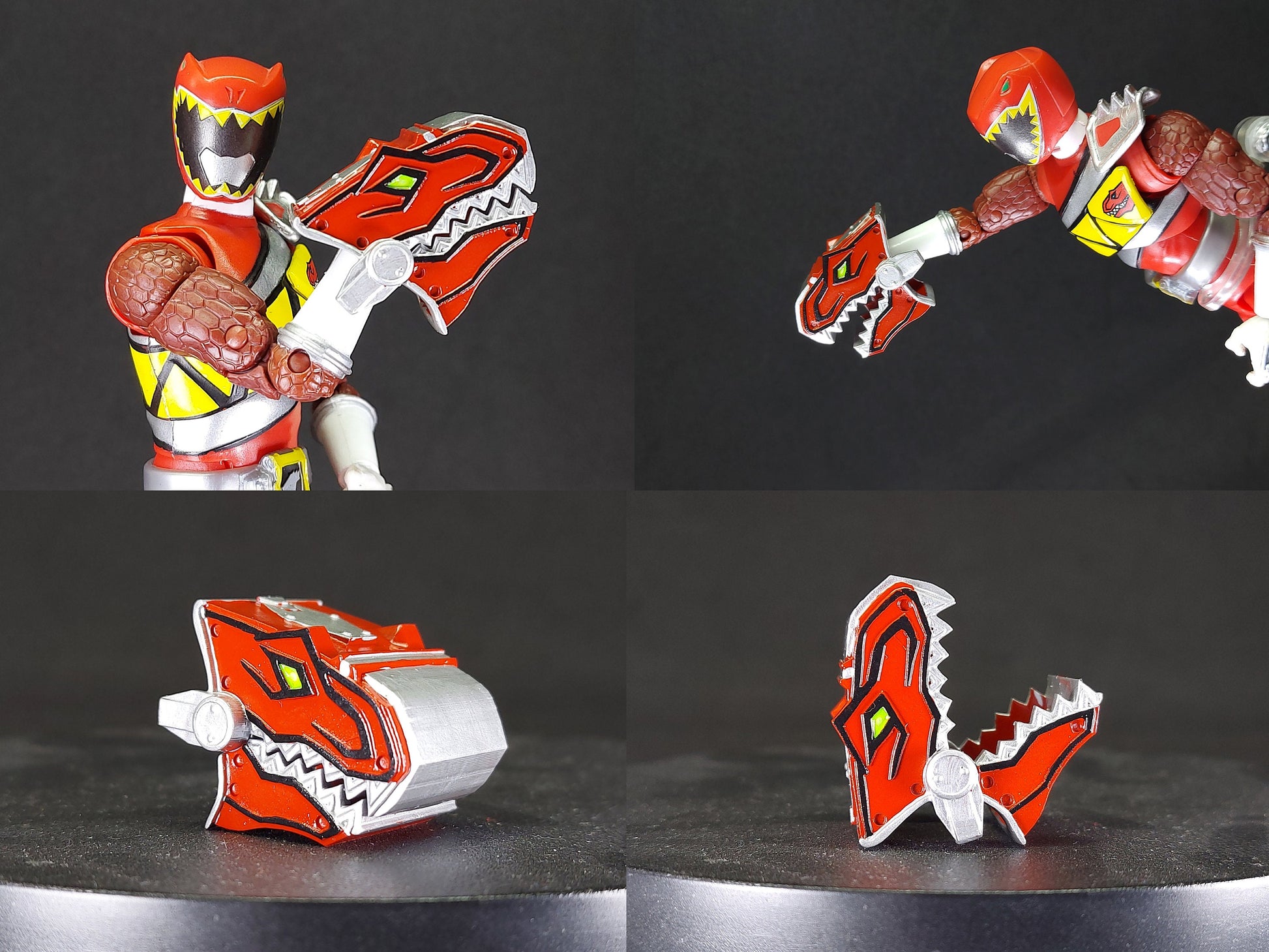 Power Rangers Dino Charge - Kyoryuger - Lightning Collection Weapons | T-Rex Smasher | Para Chopper | Raptor Claw | Stego Shield