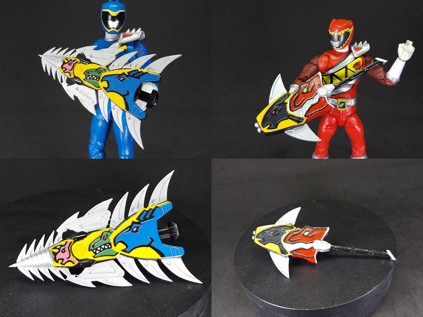 Power Rangers Dino Charge - Zyuden Sentai Kyoryuger - Combined Weapons | Dino Spike | Fang Shot | Lan Slasher