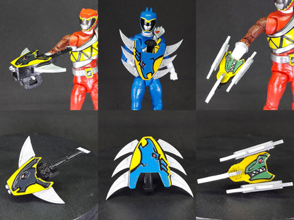 Power Rangers Dino Charge - Kyoryuger - Lightning Collection Weapons | T-Rex Smasher | Para Chopper | Raptor Claw | Stego Shield