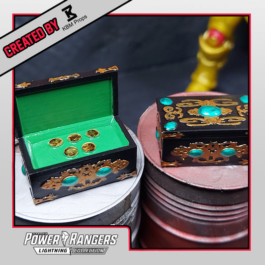Mighty Morphin Power Rangers - Lightning Collection Accessories - Golder / Grifforzer Coin Box | Created by KBM_Props