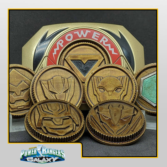 Power Rangers Lost Galaxy - Seijuu Sentai Gingaman Power Coins [Legacy Morpher - Lightning Collection Morpher - Classic 1993 Morpher]