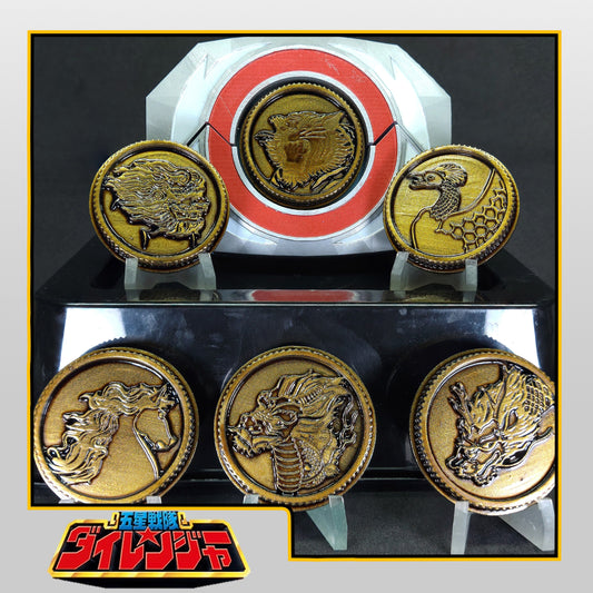 Gosei Sentai Dairanger Lai Lai Crystal Power Coins [Legacy Morpher - Lightning Collection Morpher - Classic 1993 Morpher]