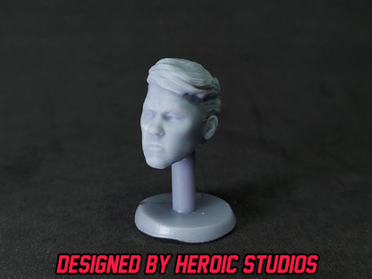 Jason Lee Scott Headsculpt | Lightning Collection Accesory | 3D Printed | Created by Heroic Studios