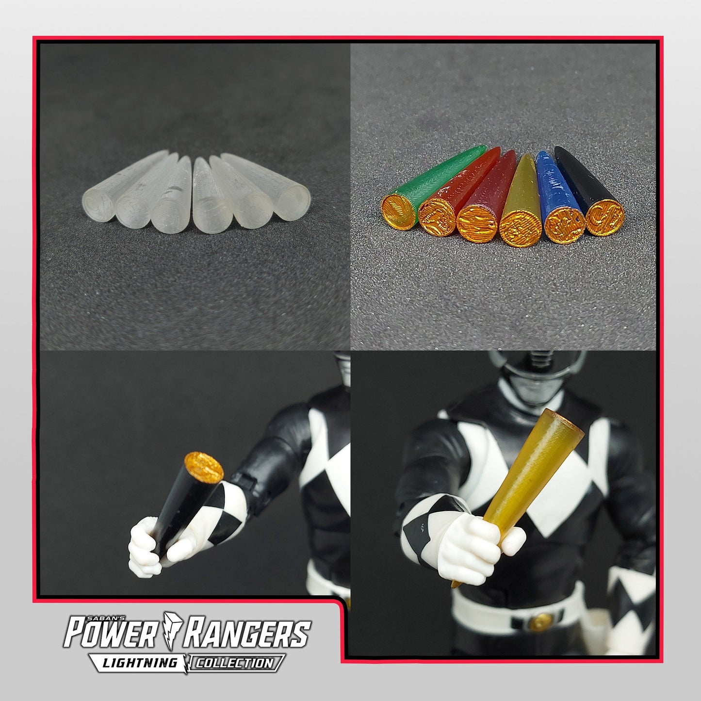 Mighty Morphin Power Rangers - Lightning Collection Accessories | Power Crystals