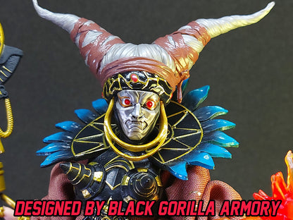 Robo Rita Repulsa Faceplate | Lightning Collection Accesory | 3D Printed | Created by Black Gorilla Armory