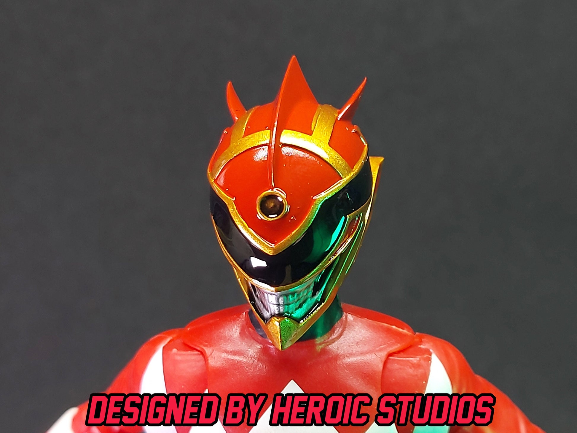 Boom Comics Power Rangers - Lightning Collection Red Death Ranger Painted Helmet | Created by Heroic Studios