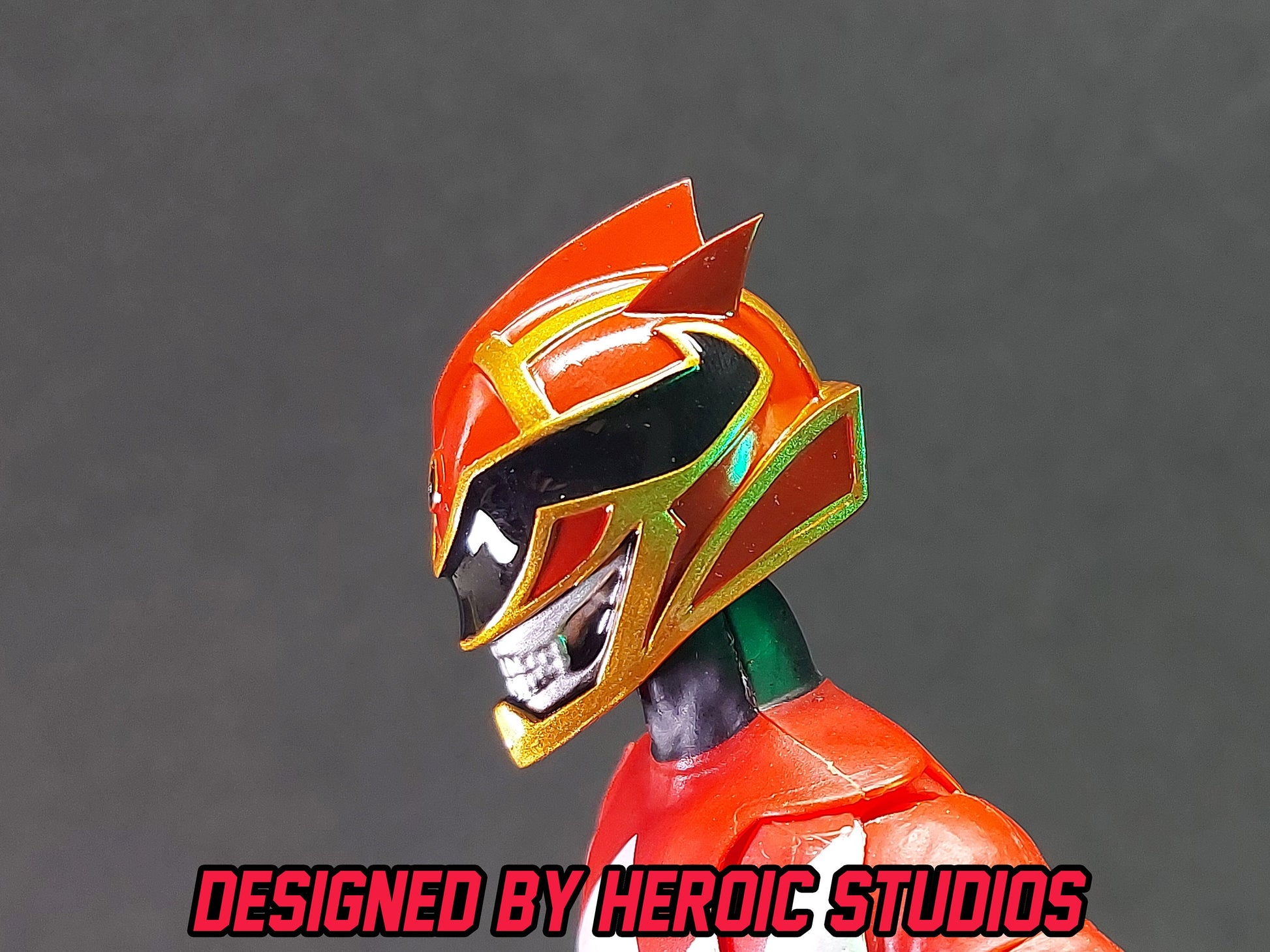 Boom Comics Power Rangers - Lightning Collection Red Death Ranger Painted Helmet | Created by Heroic Studios