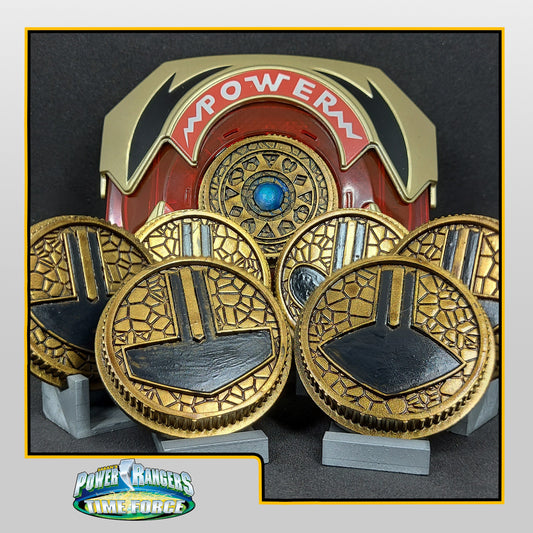 Power Rangers Time Force - Mirai Sentai Timeranger Power Coins [Legacy Morpher - Lightning Collection Morpher - Classic 1993 Morpher]
