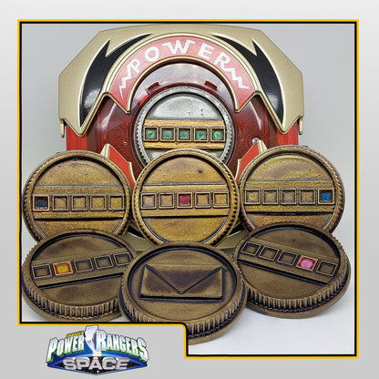 Power Rangers In Space - Denji Sentai Megaranger Power Coins [Legacy Morpher - Lightning Collection Morpher - Classic 1993 Morpher]