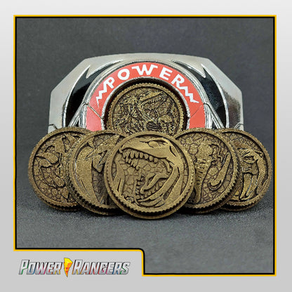 Power Rangers Dino Powers - Kyouryuu Sentai Zyuranger Power Coins [Legacy Morpher - Lightning Collection Morpher - Classic 1993 Morpher]