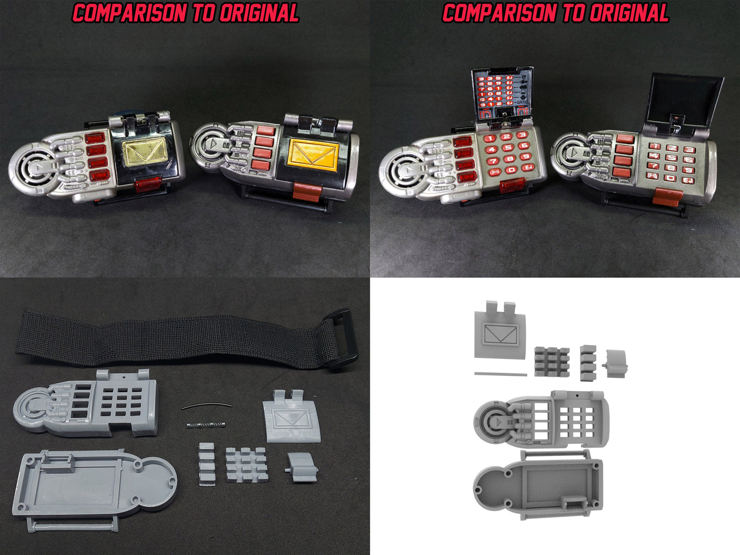 3D Printed & Painted Power Rangers Astro Morpher / Degitaizer Megaranger | Display Prop