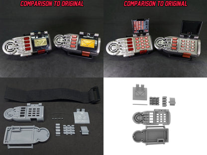 3D Printed & Painted Power Rangers Astro Morpher / Degitaizer Megaranger | Display Prop