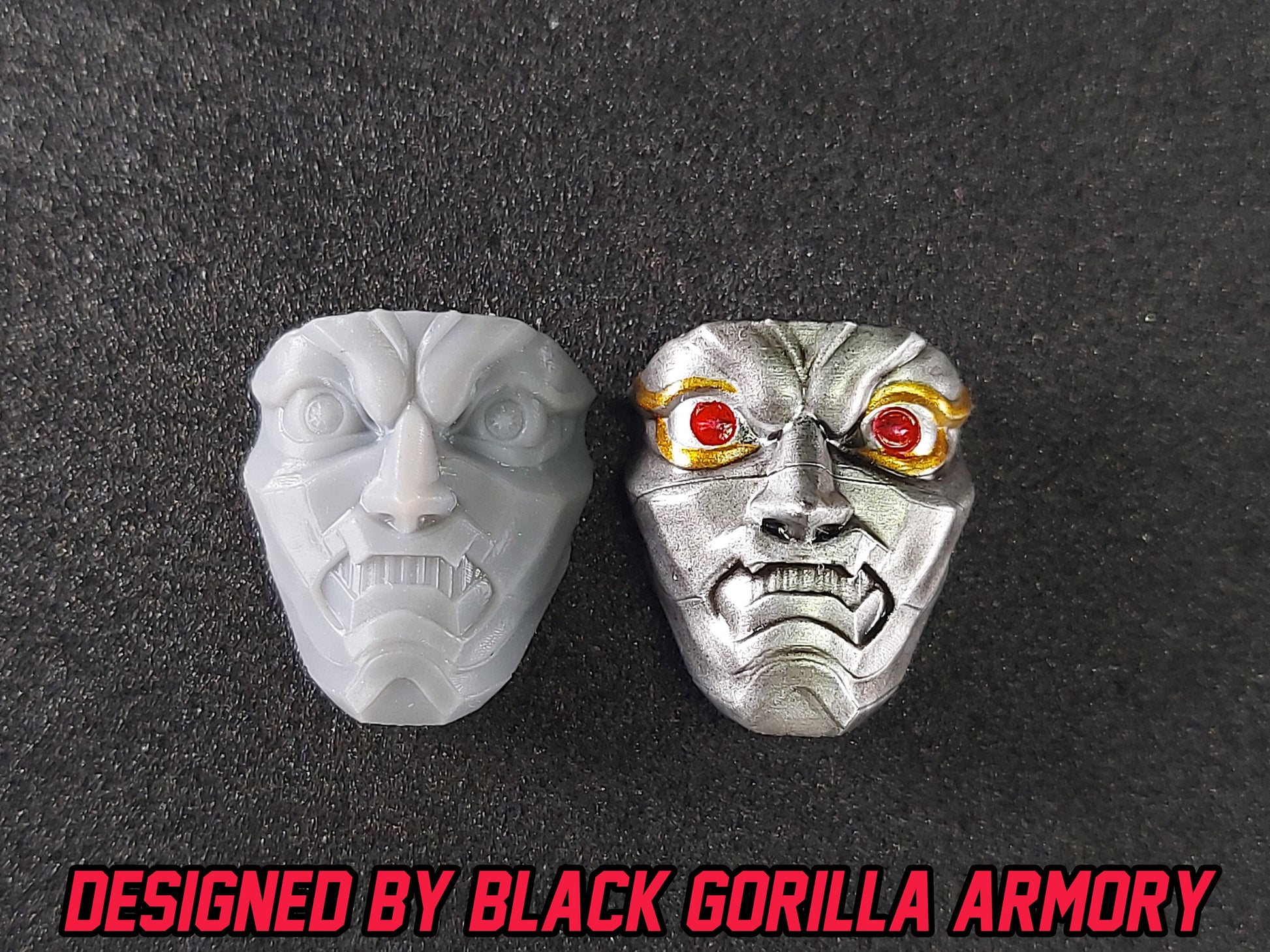 Robo Rita Repulsa Faceplate | Lightning Collection Accesory | 3D Printed | Created by Black Gorilla Armory
