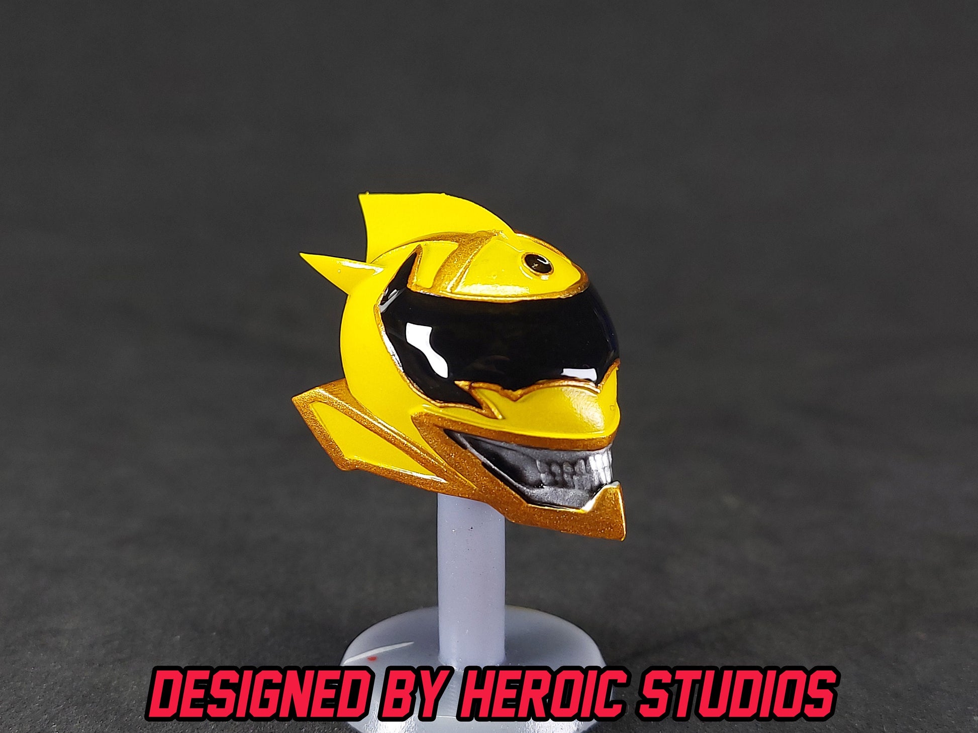 Boom Comics Power Rangers - Lightning Collection Yellow Death Ranger Painted Helmet | Created by Heroic Studios